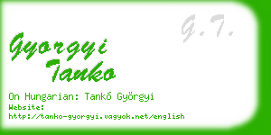 gyorgyi tanko business card